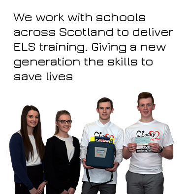Lucky2BHere Inverness School Training Saving Lives AED Equipment